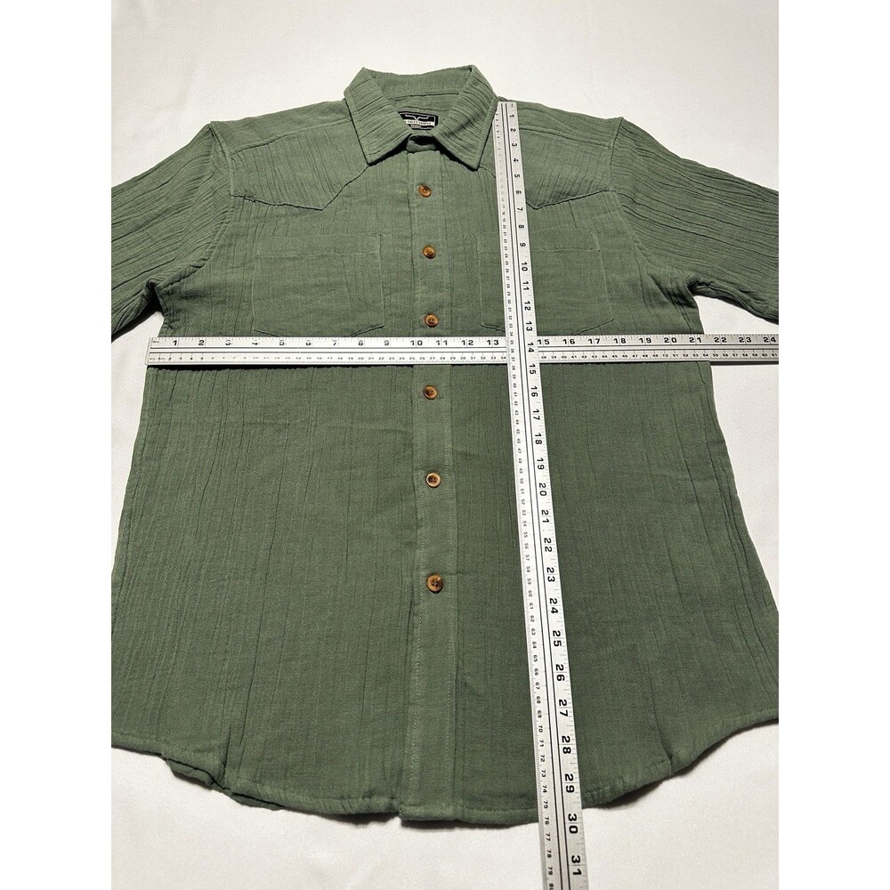 Kimes Ranch Button Shirt Mens Medium Short Sleeve Western Cowboy Rodeo Casual - Picture 5 of 8